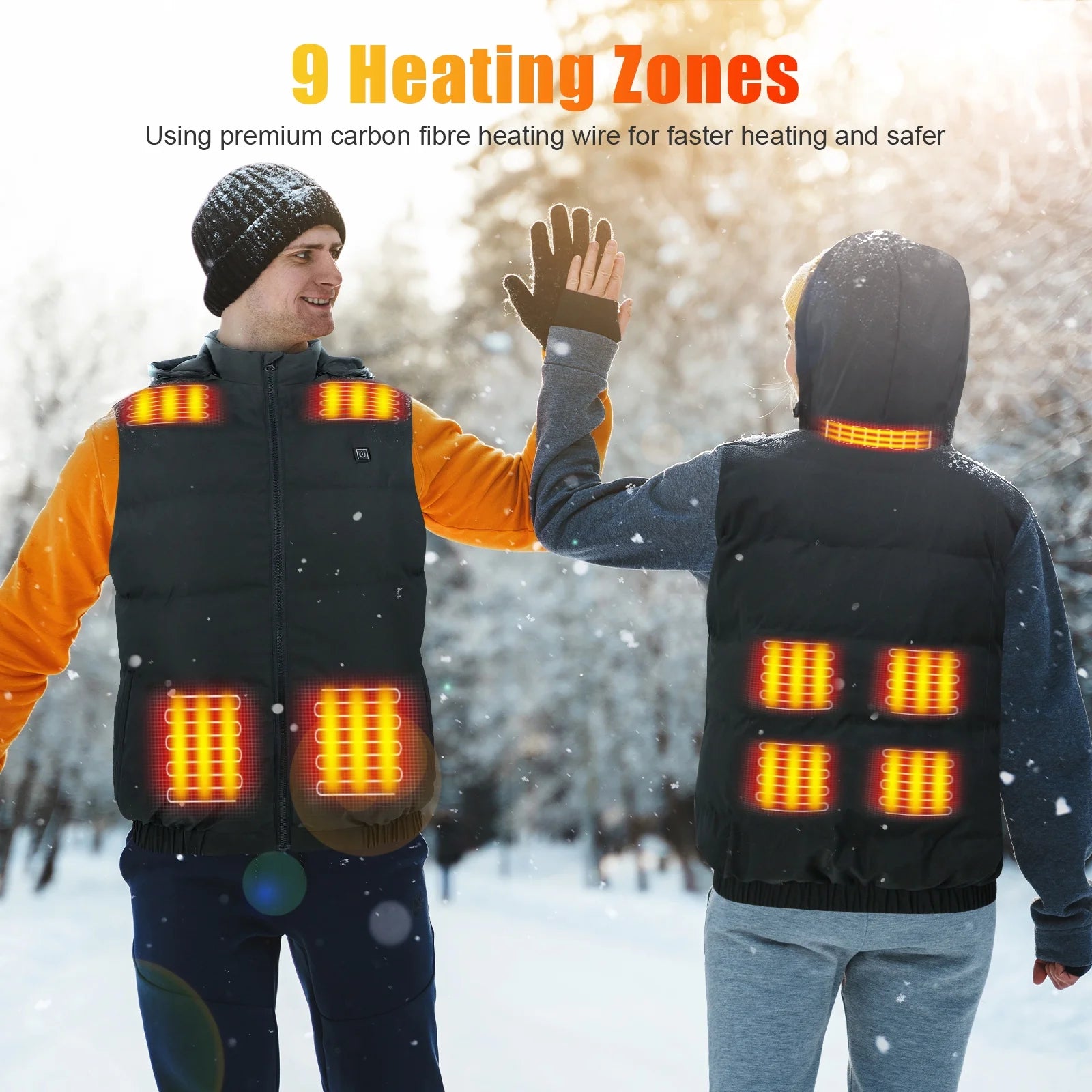 Detachable Hooded Fleece, Heated Vest (Men'S)