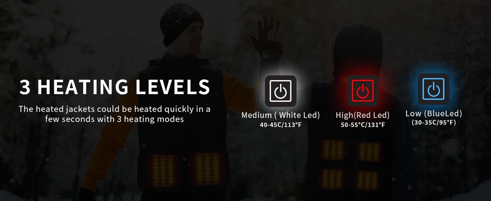Detachable Hooded Fleece, Heated Vest (Men'S)